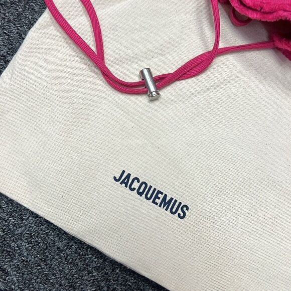 NEW With Tags Jacquemus Bucket Hat Bright Pink - With Dust bag Authentic Size 58 - Picture 4 of 7